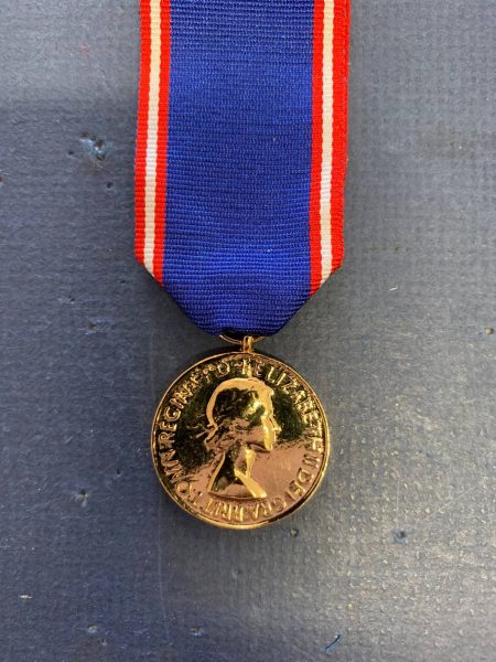 Replica Gold Royal Victorian Medal Queen Elizabeth Quarterdeck