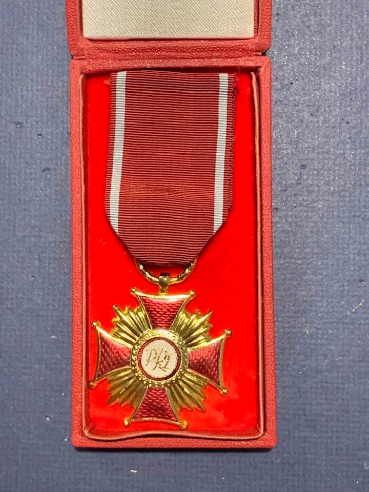 ORIGINAL CASED POLISH ORDER OF MERIT 1st CLASS - Quarterdeck Medals ...